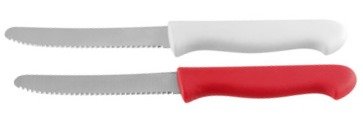 NIROSTA Reggeliző Kés 20 cm, piros színű