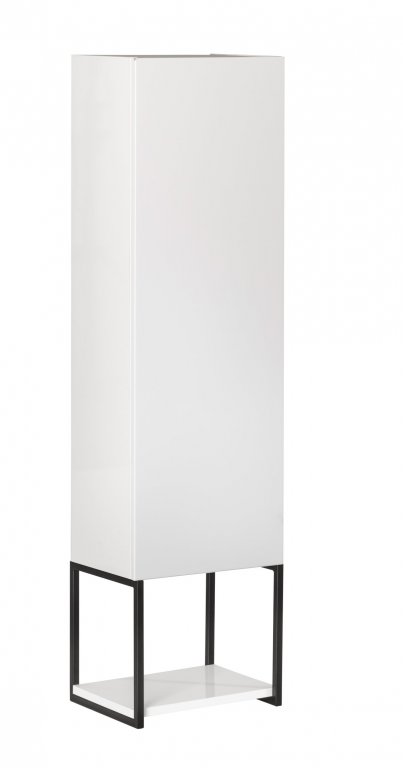 NEW YORK Alsópolc Midi szekrényhez 33 cm széles fényes fehér