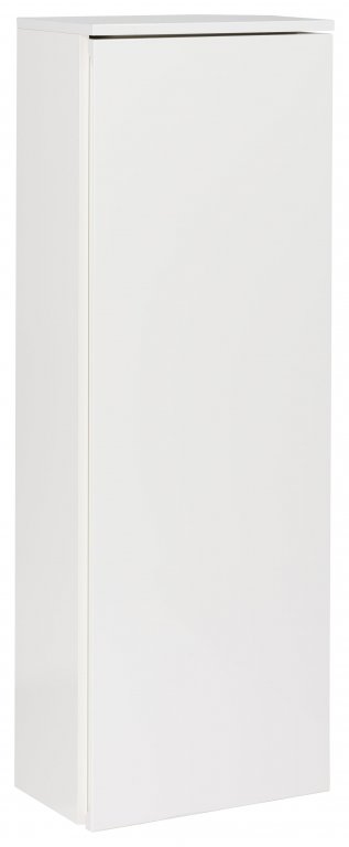 Midi szekrény 40 cm széles fényes fehér balos