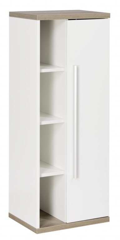 STANFORD Midi szekrény 42 cm széles fehér jobbos