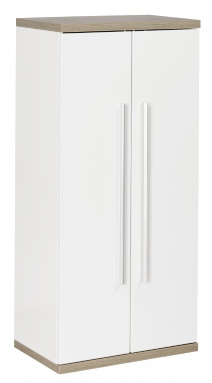 STANFORD Dupla Midi szekrény 50 cm széles fehér