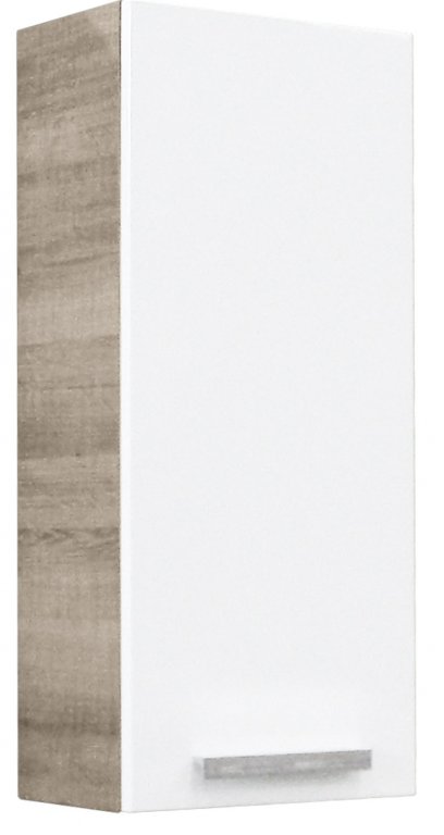 A-VERO Függőszekrény 35 cm cm széles szürke tölgy/fehér