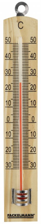 FM Hőmérő fából 18 cm