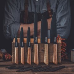 NIROSTA Santokukés 18 cm Flow
