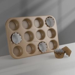 DR OETKER Muffinsütő szett 2 részes Goldiges Ostern 