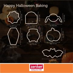 ZENKER XXL Süteménykiszúró szett 7 részes Happy Halloween