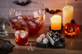 ZENKER Jégkockakészítő forma koponya szilikon Happy Halloween