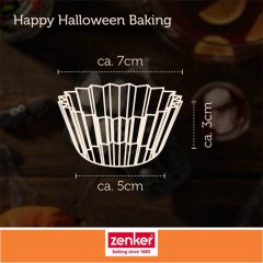 ZENKEr Muffinpapír 50 db Happy Halloween