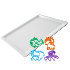 DR OETKER White Christmas Sütőtálca + 4 db állatos süteménykiszúró