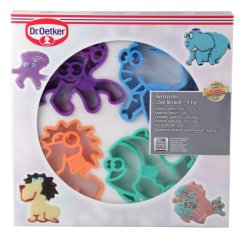 DR OETKER White Christmas Sütőtálca + 4 db állatos süteménykiszúró