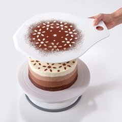 DR OETKER White Christmas Kerek tortaforma 26 cm + Tortaemelő és díszítő