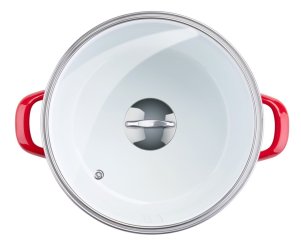 FM Főzőedény 24 cm zománcozott piros Amaille