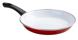 FM Serpenyő 28 cm zománcozott piros Amaille