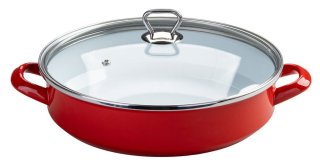 FM Főzőedény 28 cm zománcozott piros Amaille