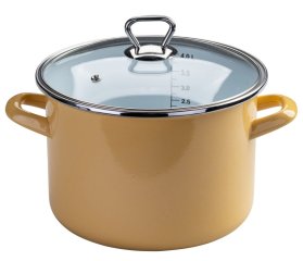 FM Főzőedény 20 cm zománcozott sárga Amellie