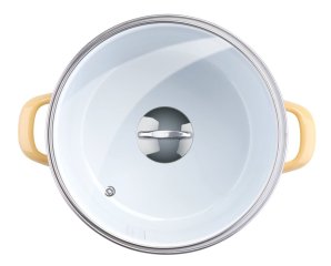 FM Főzőedény 22 cm zománcozott sárga Amellie