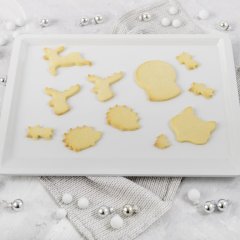 DR OETKER White Christmas Sütőtálca 42x32 cm + 2 DB AJÁNDÉK SÜTEMÉNYKISZÚRÓ