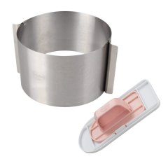 DR OETKER Tortagyűrű extra magas 15 cm állítható + AJÁNDÉK FONDANT FORMÁZÓ