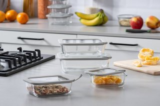 CHEFKOCH trifft Fackelmann Üveg ételtároló 640 ml