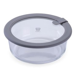 CHEFKOCH trifft Fackelmann Üveg ételtároló kerek 950 ml