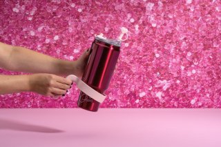 PARIS HILTON Duplafalú kulacs/tumbler 1 liter piros