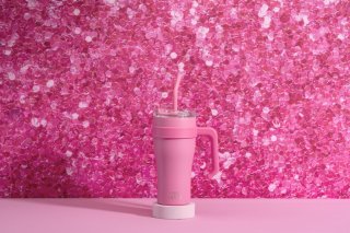 PARIS HILTON Duplafalú kulacs/tumbler 850 ml pink