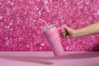 PARIS HILTON Duplafalú kulacs/tumbler 850 ml pink
