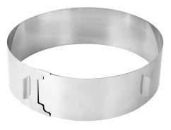 ZENKER Tortagyűrű 15-30 cm Inox 