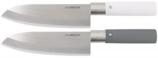 NIROSTA Japán kés , 29cm/17 cm, szürke színű