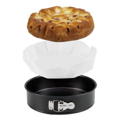 ZENKER 6 db Sütőpapír kerek tortaformához 26/28 cm