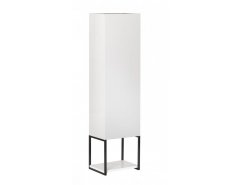 NEW YORK Alsópolc Midi szekrényhez 33 cm széles fényes fehér