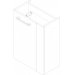 LINO Mini mosdóalsószekrény 44 cm széles fehér balos
