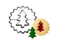 ZENKER Linzerkiszúró karácsonyfa mintával