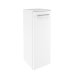 VERONA Midi szekrény 30 cm széles fényes fehér/magasfényű fehér balos
