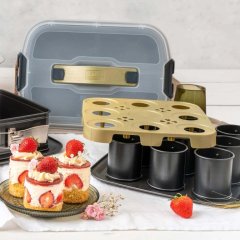 ZENKER Mini tortácska sütőforma 9 db-hoz Bake,Click&Go