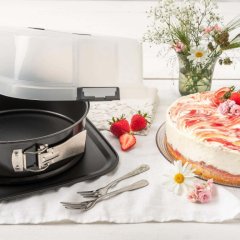 ZENKER Kerek tortaforma 24 cm Bake,Click&Go